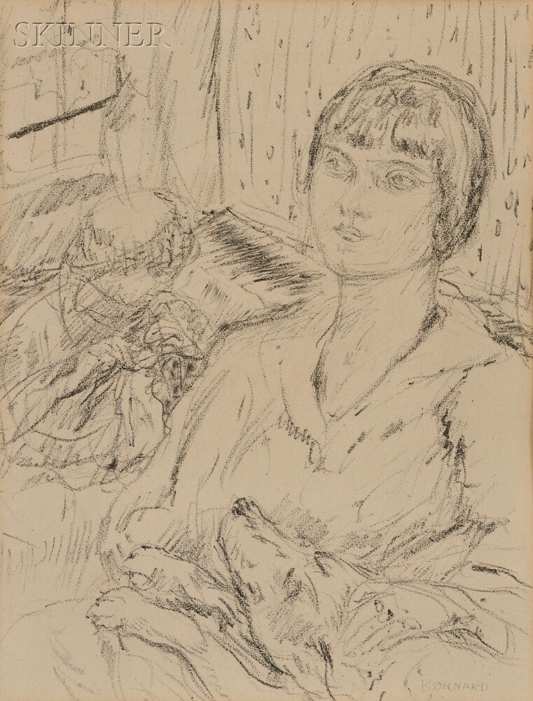 Appraisal: Pierre Bonnard French - Untitled Femme au chien from DINGO