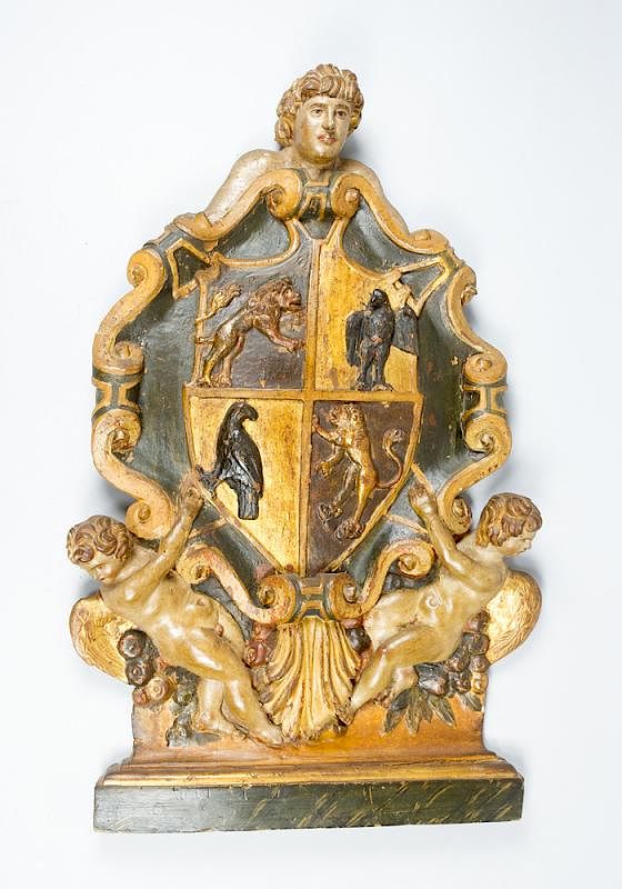 Appraisal: Italian Renaissance coat of arms of the Conte di Correggio