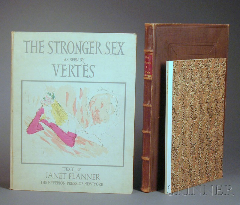 Appraisal: Fine Press Three titles Vertes Marcel The Stronger Sex New