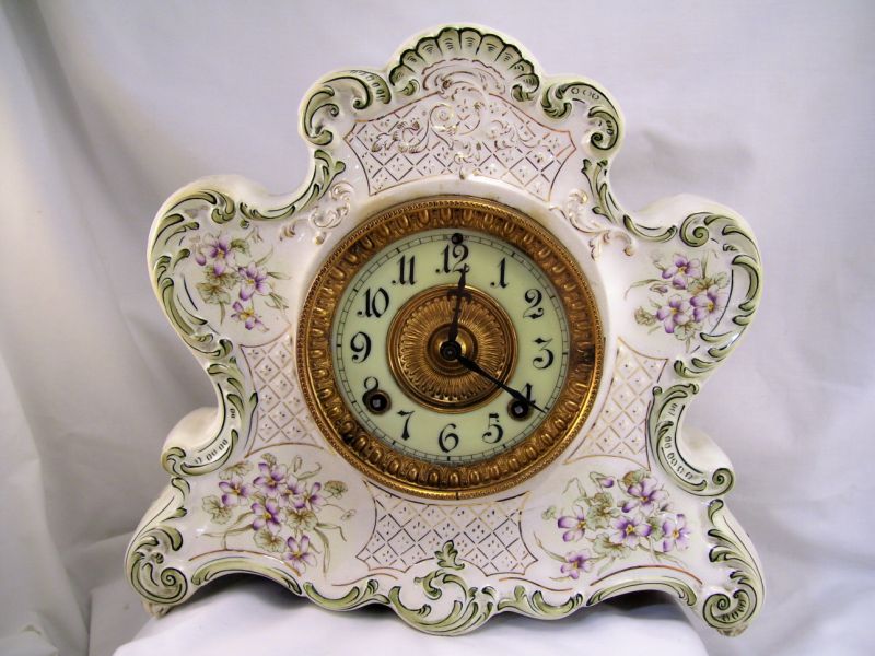 Appraisal: Dresden Porcelain Clock Manufactured for The American Wringer Co NY