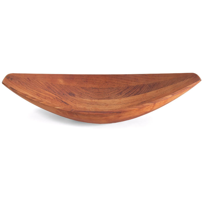 Appraisal: Jens Quistgaard staved teak serving dish by Dansk teak branded