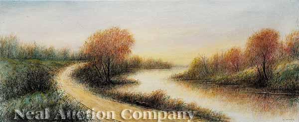 Appraisal: Will Ousley American Louisiana - The Old Ferry Road oil