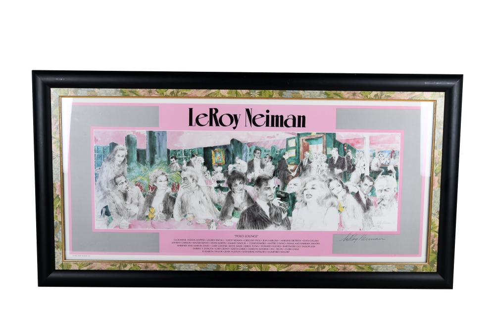 Appraisal: LEROY NEIMAN POLO LOUNGE poster signed in pencil Provenance The