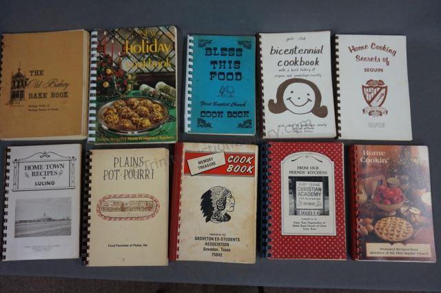 Appraisal: Vintage Fundraiser Published Cookbooks - Includes Church's Schools and Organization