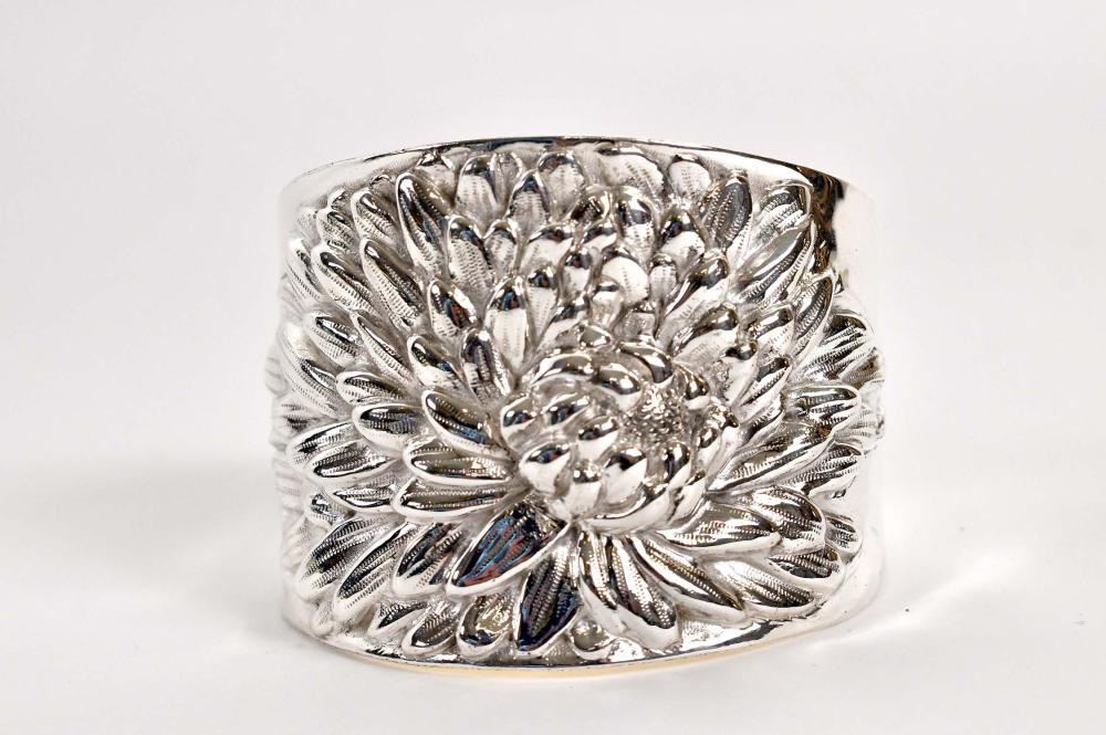 Appraisal: GALMER STERLING SILVER CUFF BRACELETContemporary Marked Galmer New York Sterling