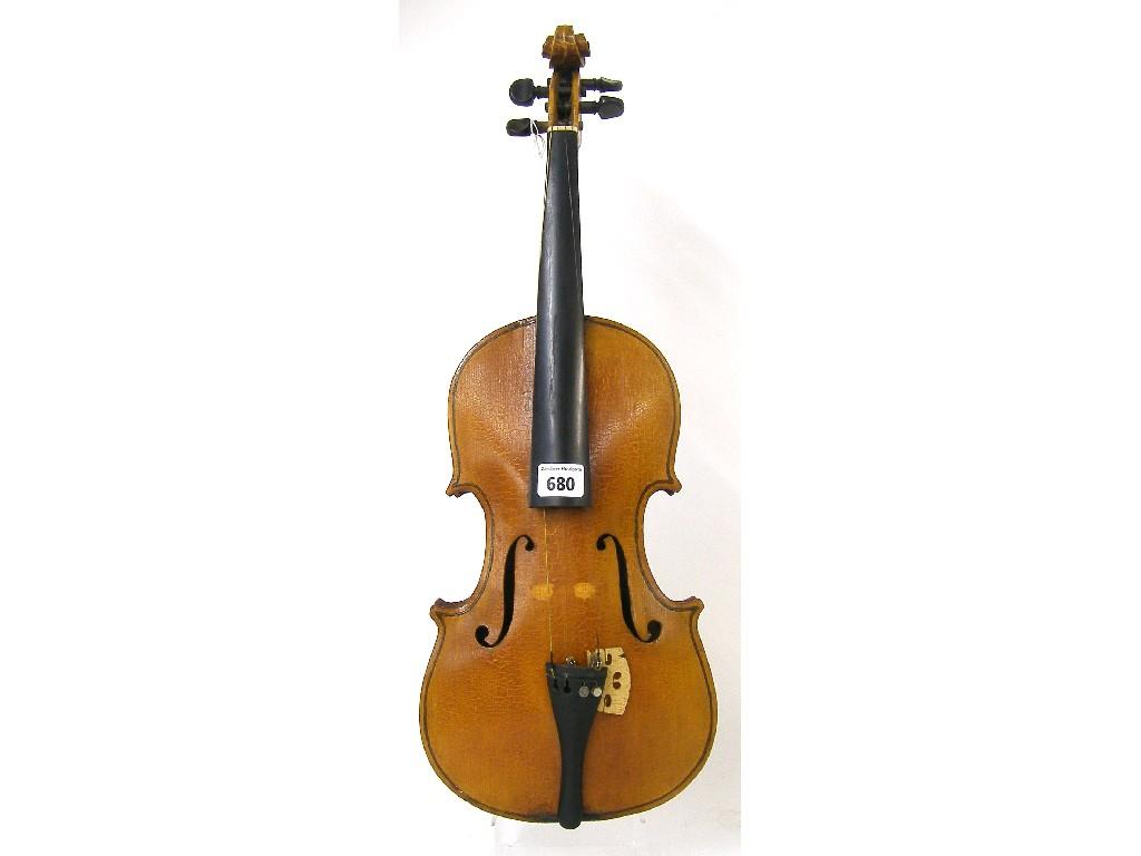 Appraisal: Early th century Scottish violin by and labelled Andrew Johnstone