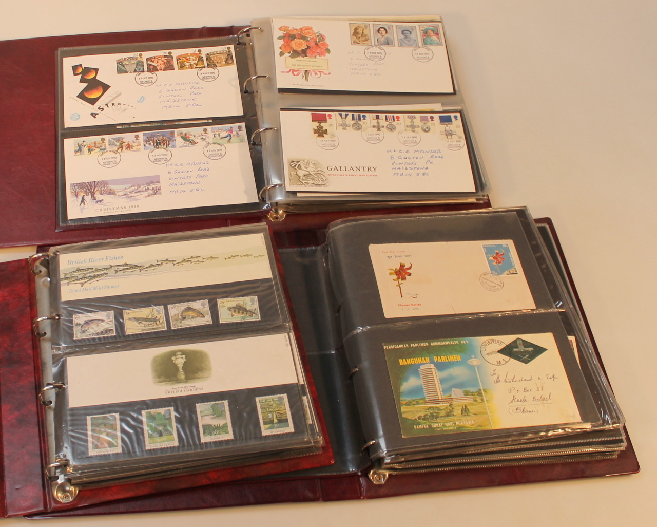 Appraisal: Various first day covers to include the Flower Series Singapore