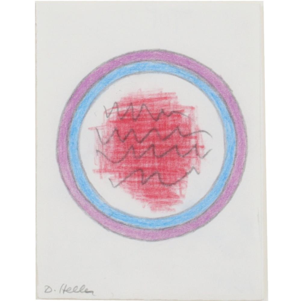 Appraisal: DOROTHY HELLER AMERICAN - UNTITLED CRAYON AND PENCIL ON PAPER