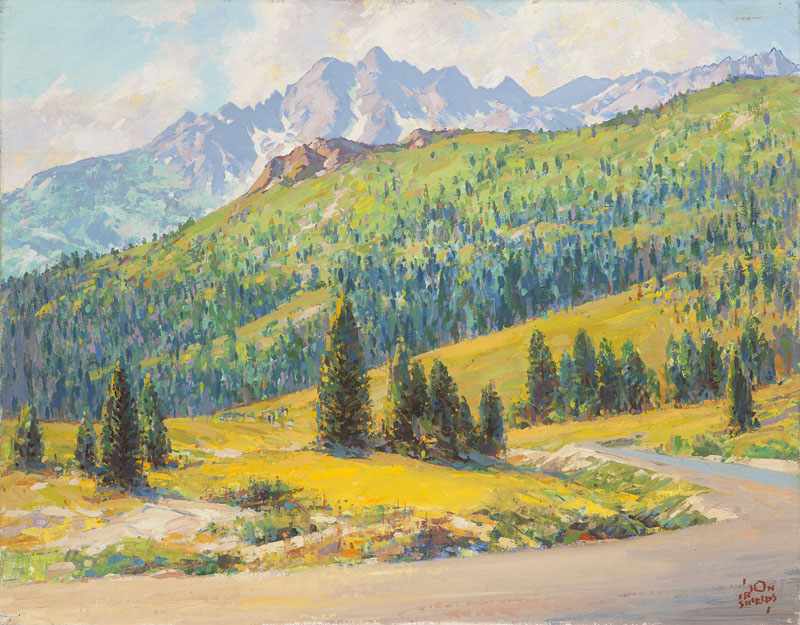 Appraisal: Irion Shields - Sacramento CA From Manzanita Inn Oregon Landscape