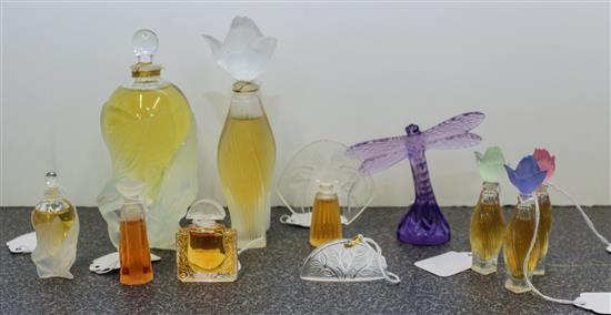 Appraisal: Sale Lot A Collection of Eleven Lalique and Other Perfume