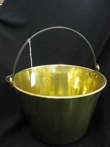 Appraisal: Antique Brass Pail iron swing hands ''