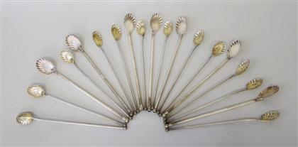 Appraisal: Sterling silver iced tea spoons th century