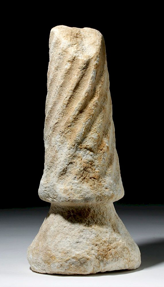 Appraisal: Rare Roman Spiral Marble Column Originally Listed At Roman Imperial