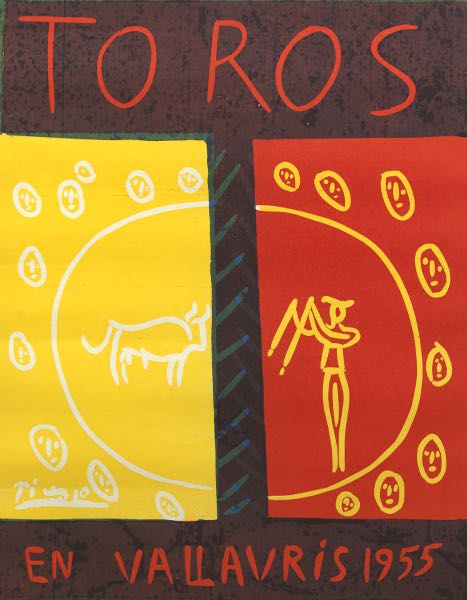 Appraisal: PABLO PICASSO SPANISH - x image Toros en Vallauris Bloch