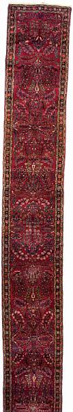 Appraisal: A Hamadan runner Central Persia circa size approximately ft in