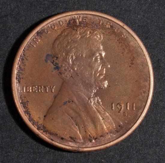 Appraisal: Three United States Lincoln type bronze cents MS- -D MS-