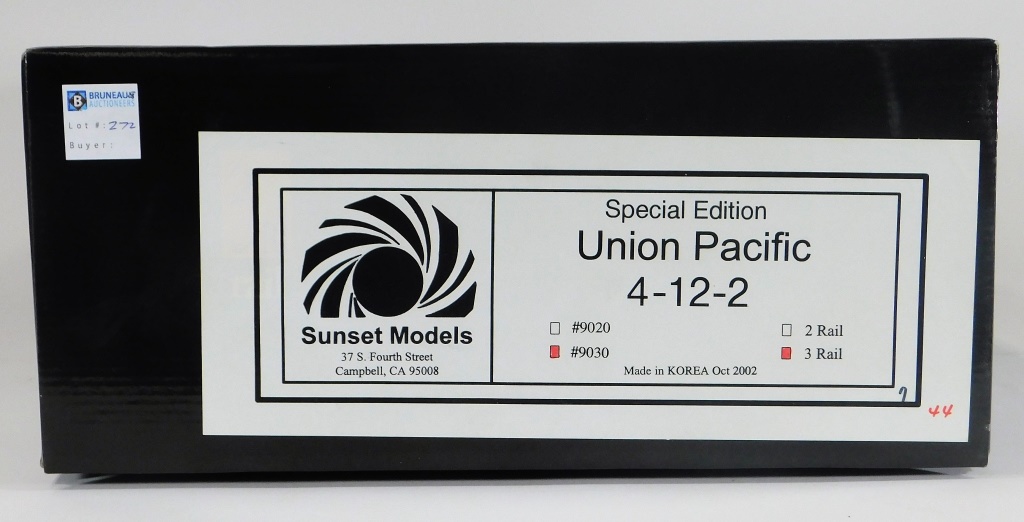 Appraisal: RD RAIL SPECIAL EDITION UNION PACIFIC TRAIN United States ContemporaryThree