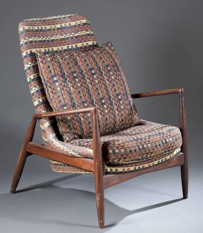 Appraisal: Scandinavian lounge chair A Scandinavian lounge chair Mid th century