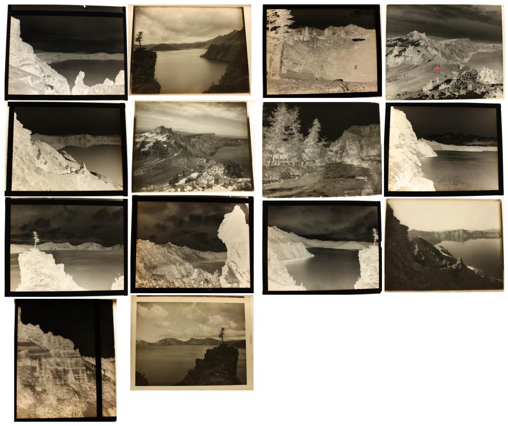 Appraisal: SIXTEEN PHOTOGRAPHIC GLASS NEGATIVE POSITIVE PLATES all are of the