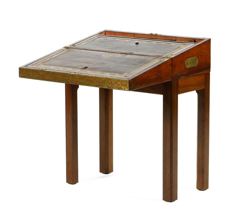 Appraisal: - Early th C English Sea Captain's Lap Desk Early