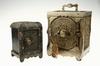 Appraisal: SAFE BANKS - Lot of two cast iron safe form