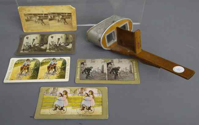 Appraisal: Collection of stereo views together with a stereo viewer Note