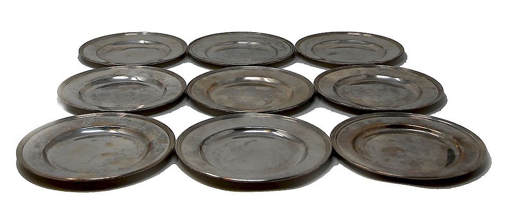 Appraisal: Gorham Sterling Silver Plates Sterling Silver Plates Internaitonal H -