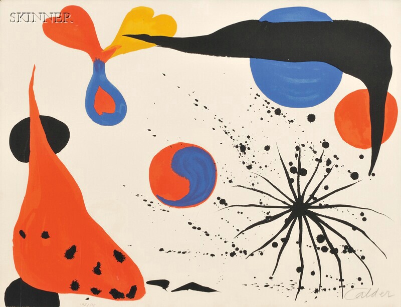 Appraisal: Alexander Calder American - Untitled Yin-Yang edition of Signed Calder