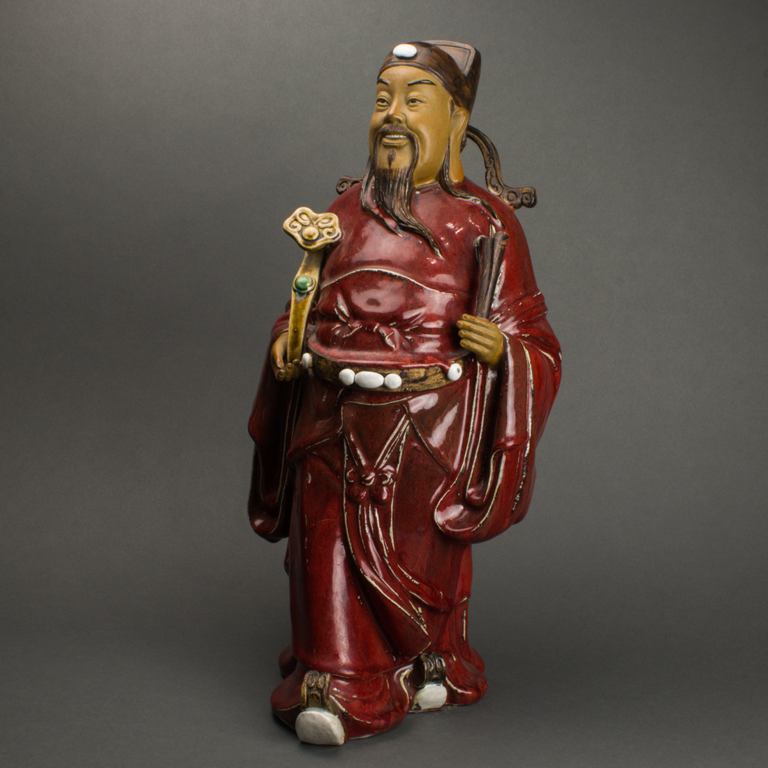 Appraisal: CHINESE SHIWAN STAR GOD FIGURE Chinese Shiwan Star God figure