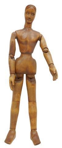 Appraisal: Large wood artist's lay figure Sarreid Ltd Spain th c