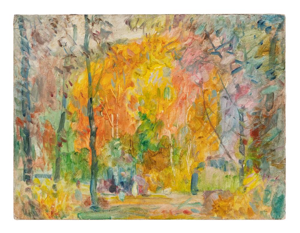 Appraisal: JOHN FABIAN CARLSON NEW YORK COLORADO SWEDEN - AUTUMN SKETCH