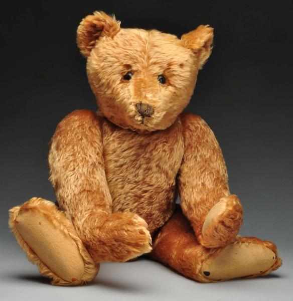 Appraisal: Apricot Center Seam Steiff Bear Description Circa With blank button