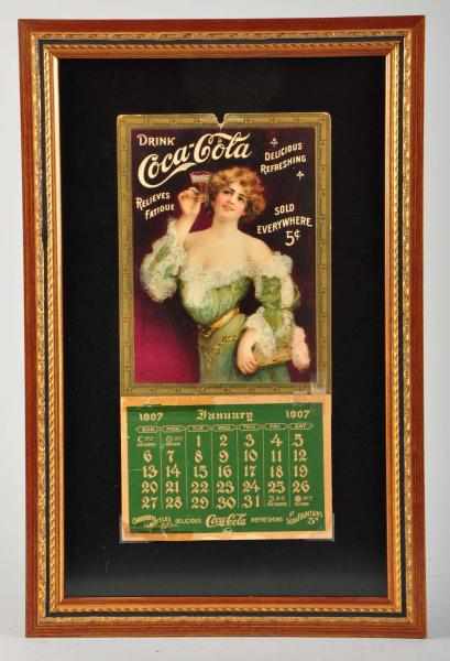 Appraisal: Coca-Cola Calendar Description Nicely framed under glass Nice color Appears