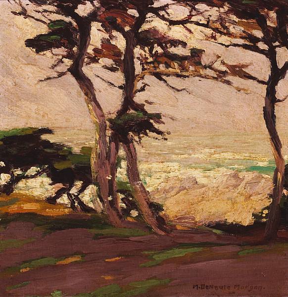 Appraisal: Mary DeNeale Morgan - Cypress near the Sea at Dusk