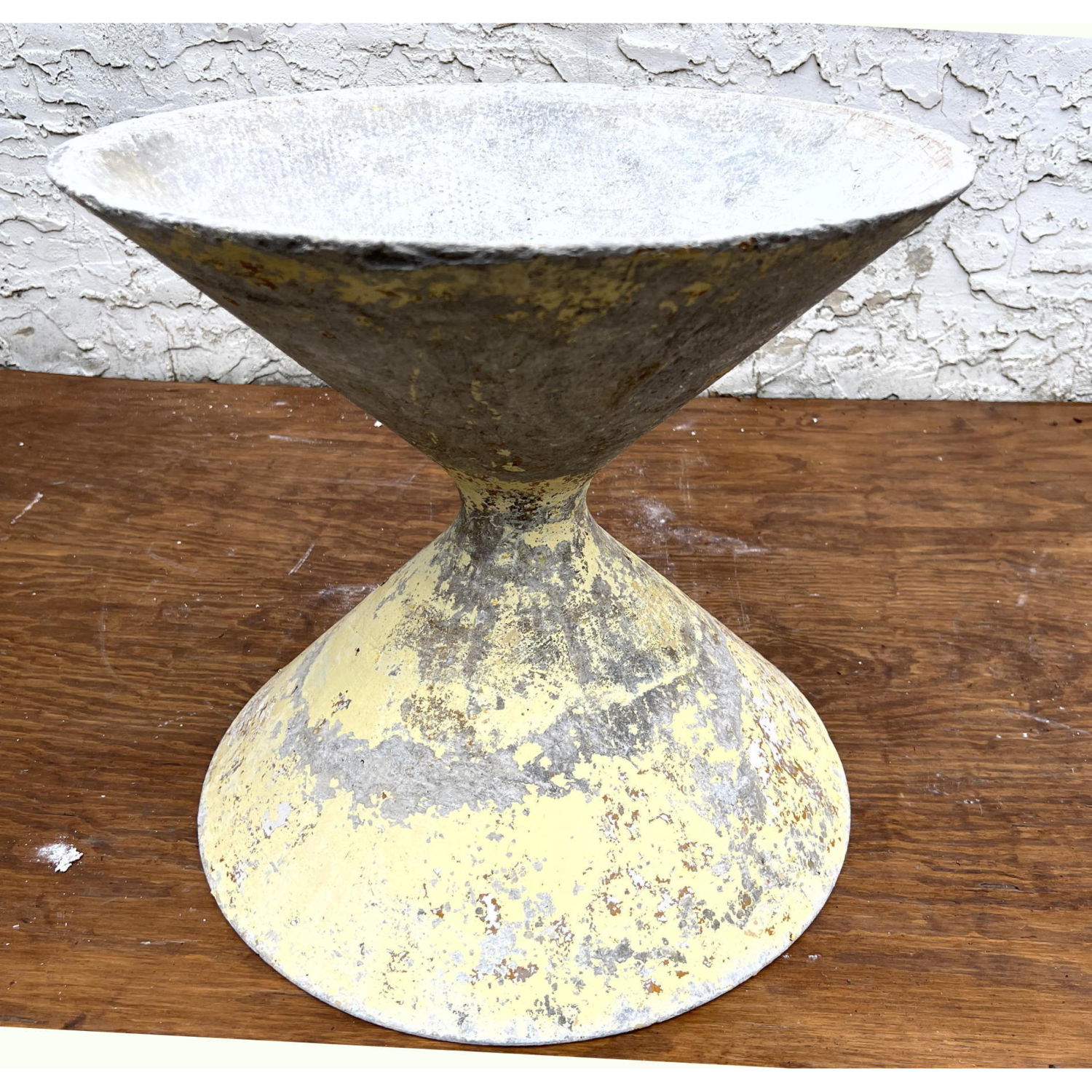 Appraisal: Vintage WILLY GUHL French Hourglass Planter Garden Patio Outdoor Dimensions