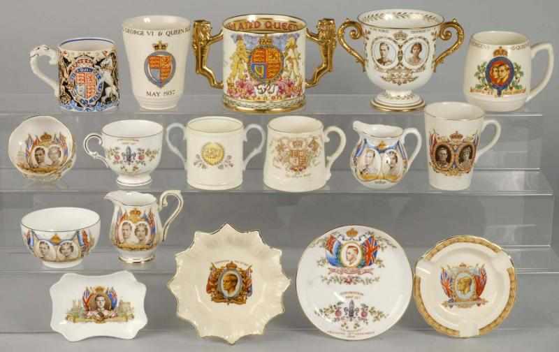 Appraisal: Lot of King George VI Queen Elizabeth Pieces Description Includes