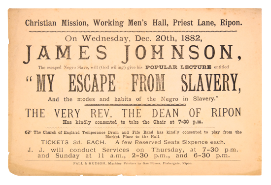 Appraisal: SLAVERY AND ABOLITION JOHNSON JAMES James Johnson The Escaped Negro