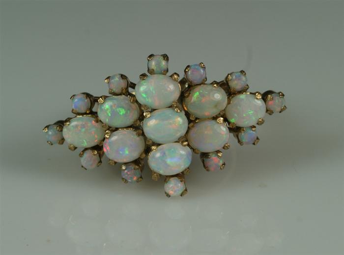 Appraisal: K YG opal ring size dwt total weight Estimate -