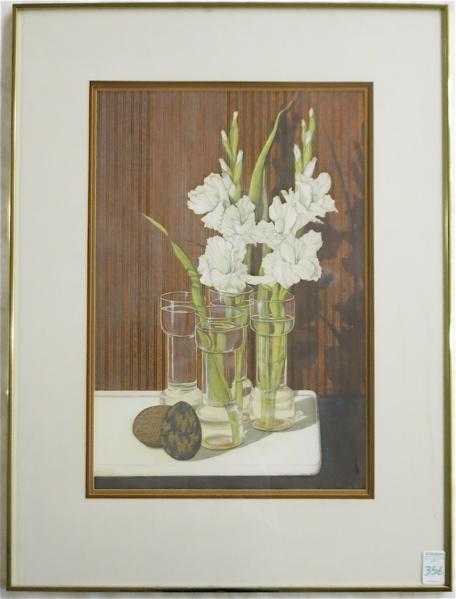 Appraisal: DIANNE MUFFETT THOMAS EGG TEMPERA ON PAPER Vancouver Washington th