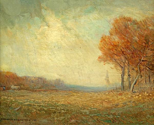 Appraisal: Benjamin Osro Eggleston American - Autumn Fields A landscape with