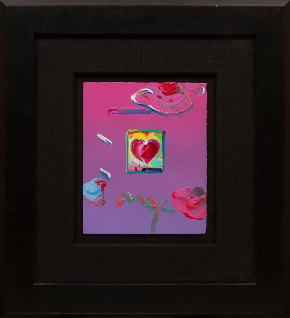 Appraisal: Peter Max German New York b Heart acrylic on paper