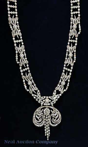 Appraisal: Mardi Gras possibly Mistick Krewe of Comus Queen's Necklace of