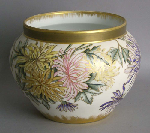 Appraisal: Limoges jardiniere h