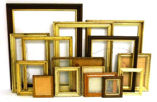 Appraisal: Miscellaneous frames wood and gilt frame with glass '' w