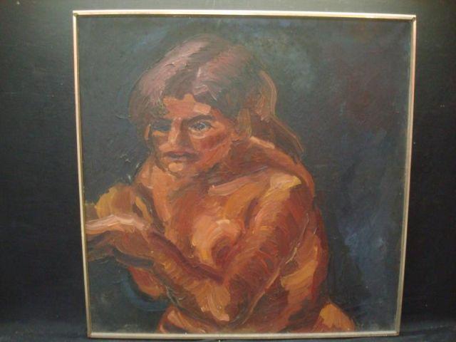 Appraisal: GAON SImon O C of Nude Signed and dated verso