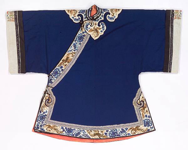 Appraisal: A group of three embroidered coats Late Qing Republic Period