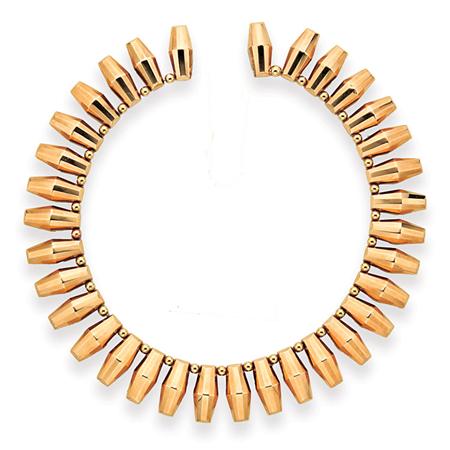 Appraisal: Gold Fringe Necklace Estimate -