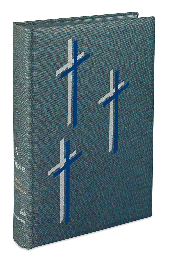 Appraisal: FAULKNER WILLIAM A Fable vo publisher's blue buckram stamped in