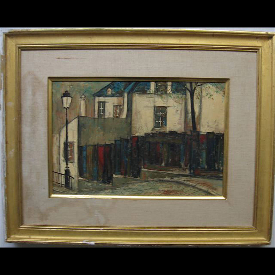 Appraisal: RUE PAUL BUTE MONTMARTRE ROLL TH CENTURY FRENCH OIL ON