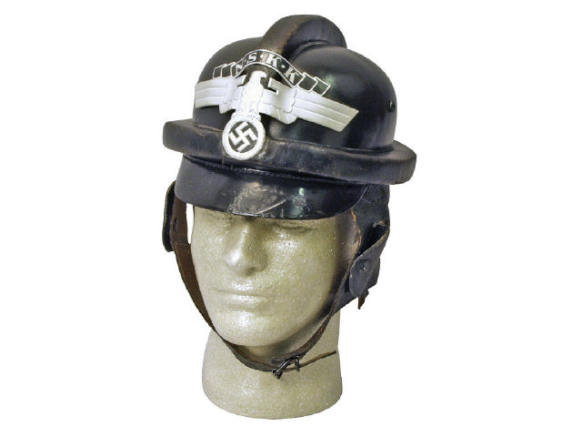 Appraisal: German WWII NSKK motorcycle helmet Size in excellent overall condition